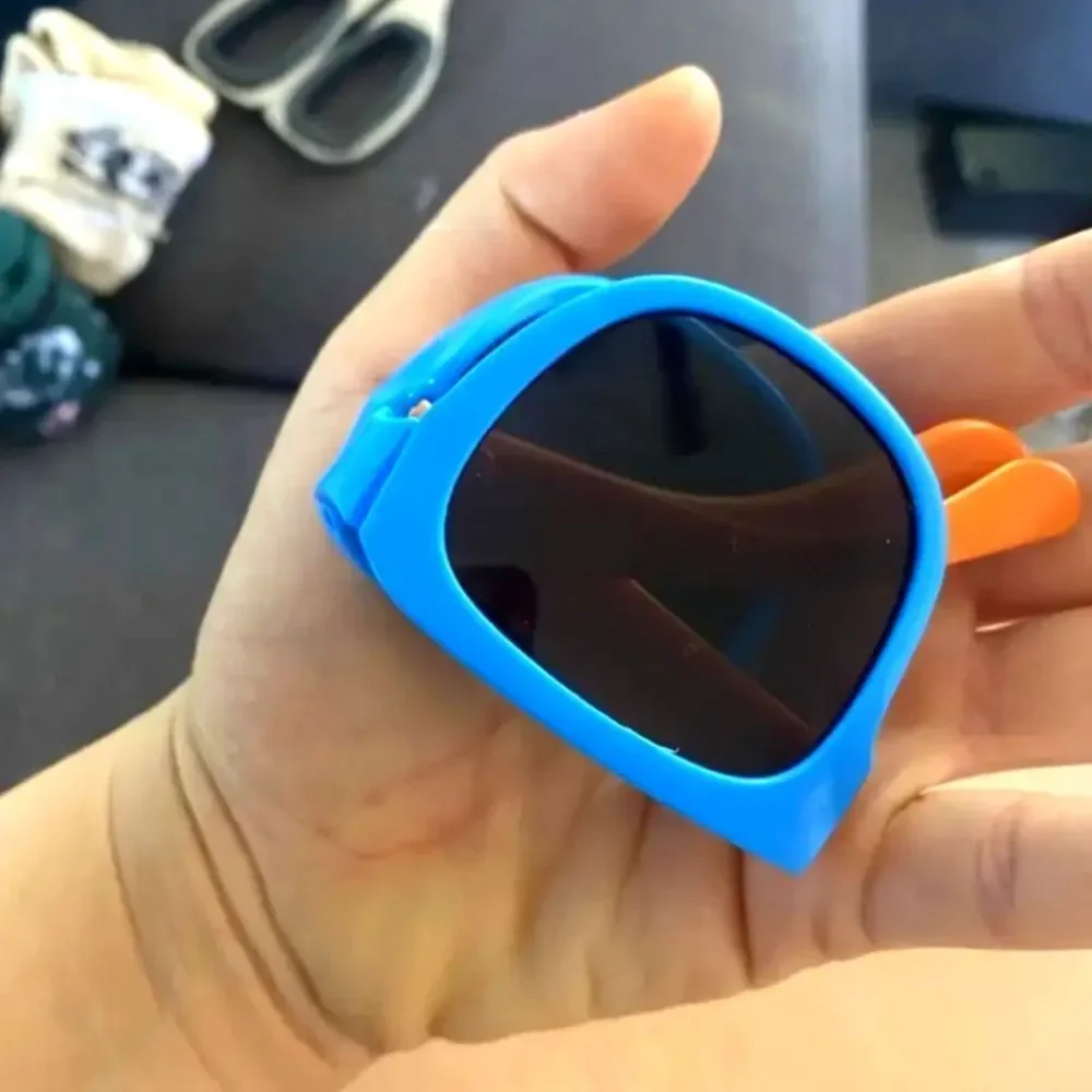 Unisex folding color block sunglassess
